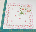 Floral vintage handkerchief - h0564