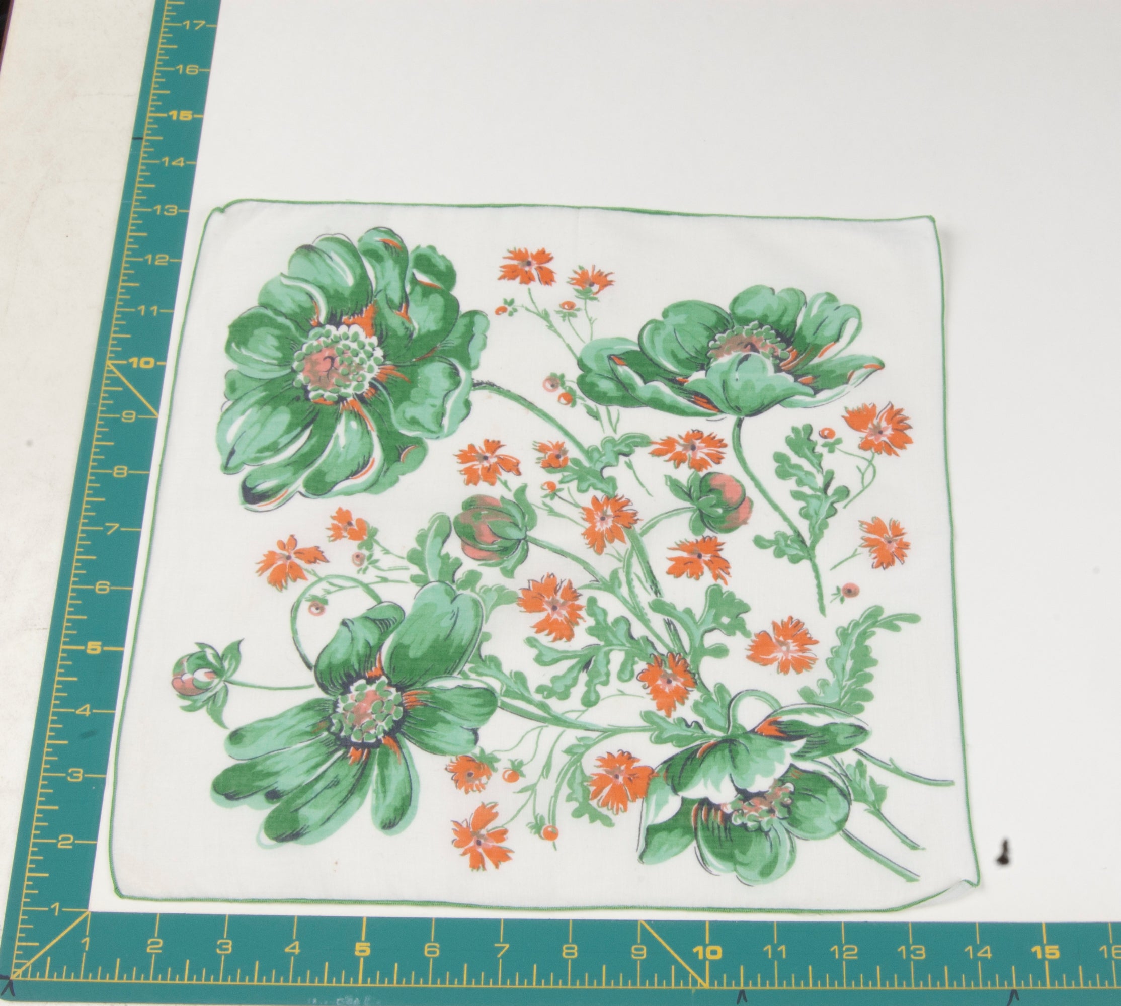 Floral vintage handkerchief - h0576