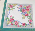Floral vintage handkerchief - h0586