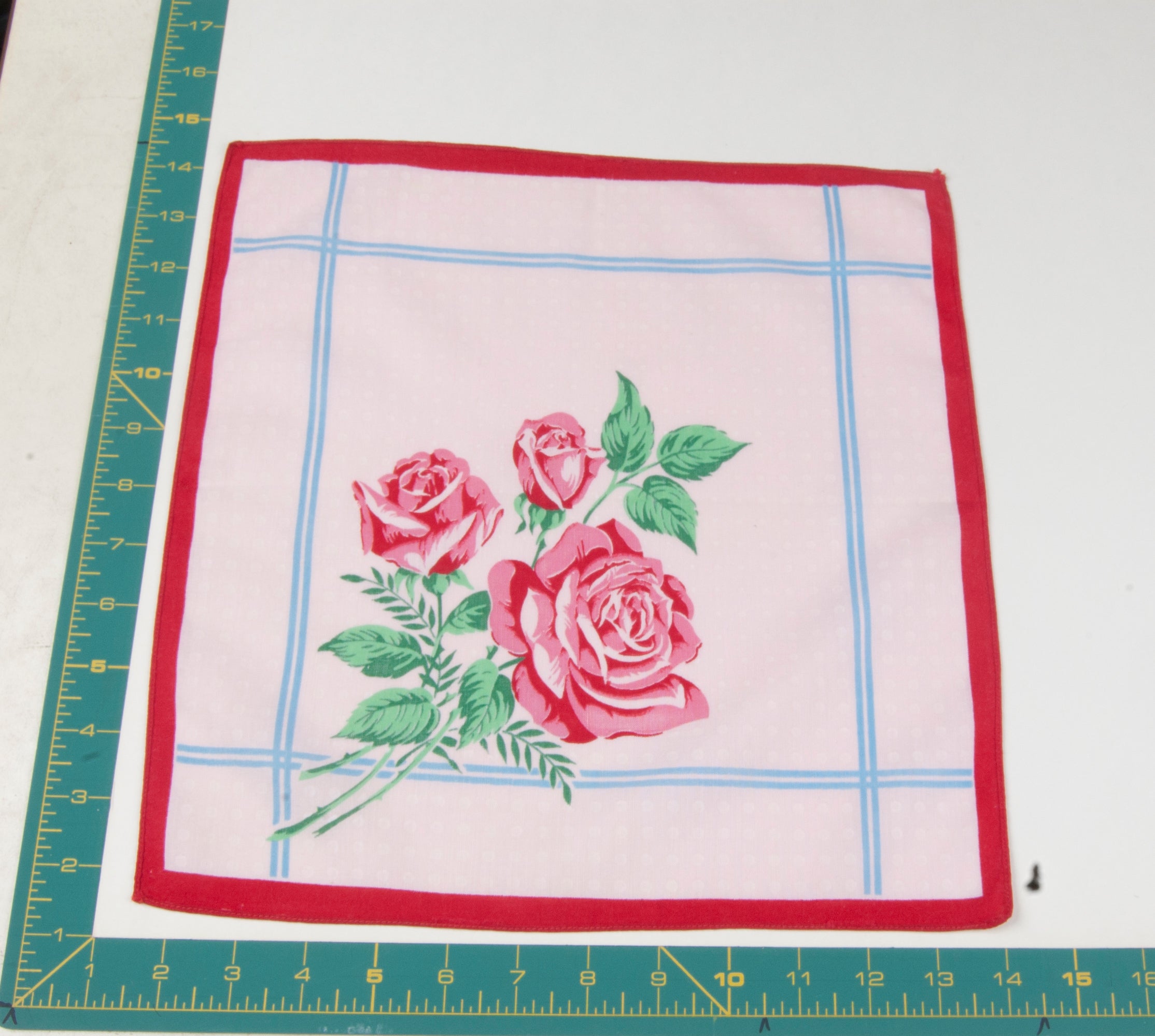 Floral vintage handkerchief - h0596