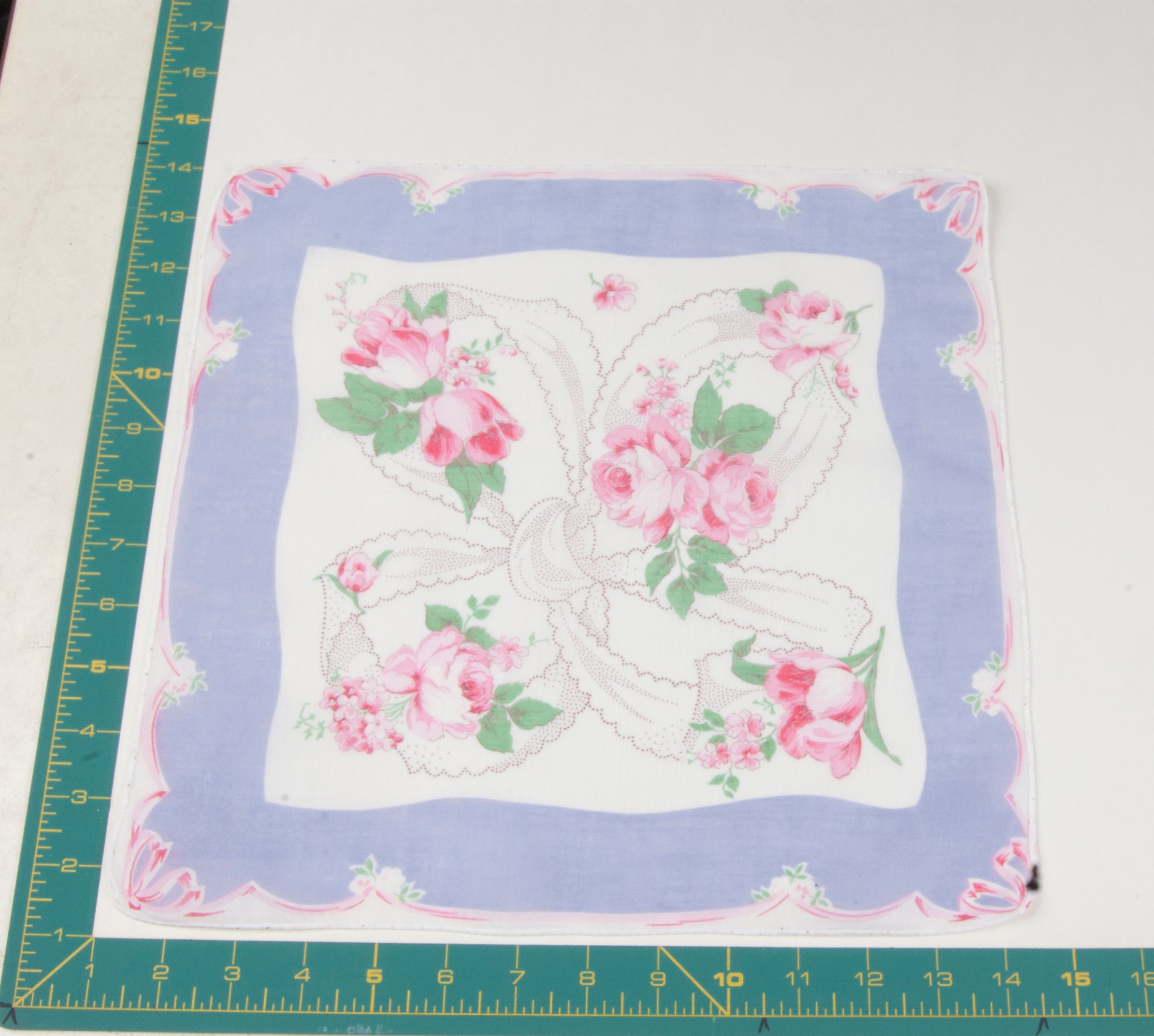Floral vintage handkerchief - h0602