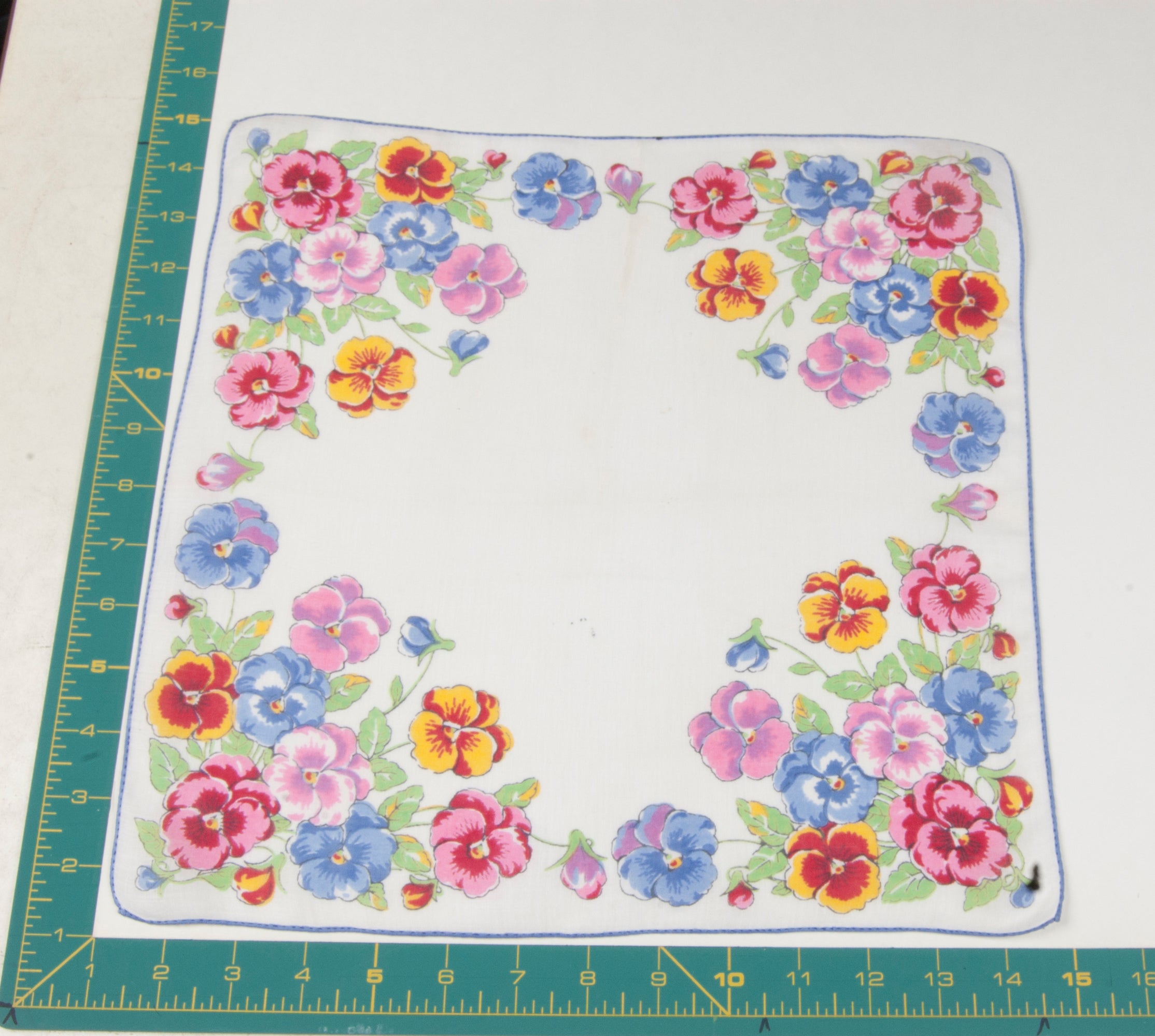 Floral vintage handkerchief - h0603