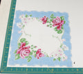 Floral vintage handkerchief - h0615