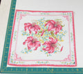Floral vintage handkerchief - h0646