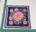 Floral vintage handkerchief - h0656