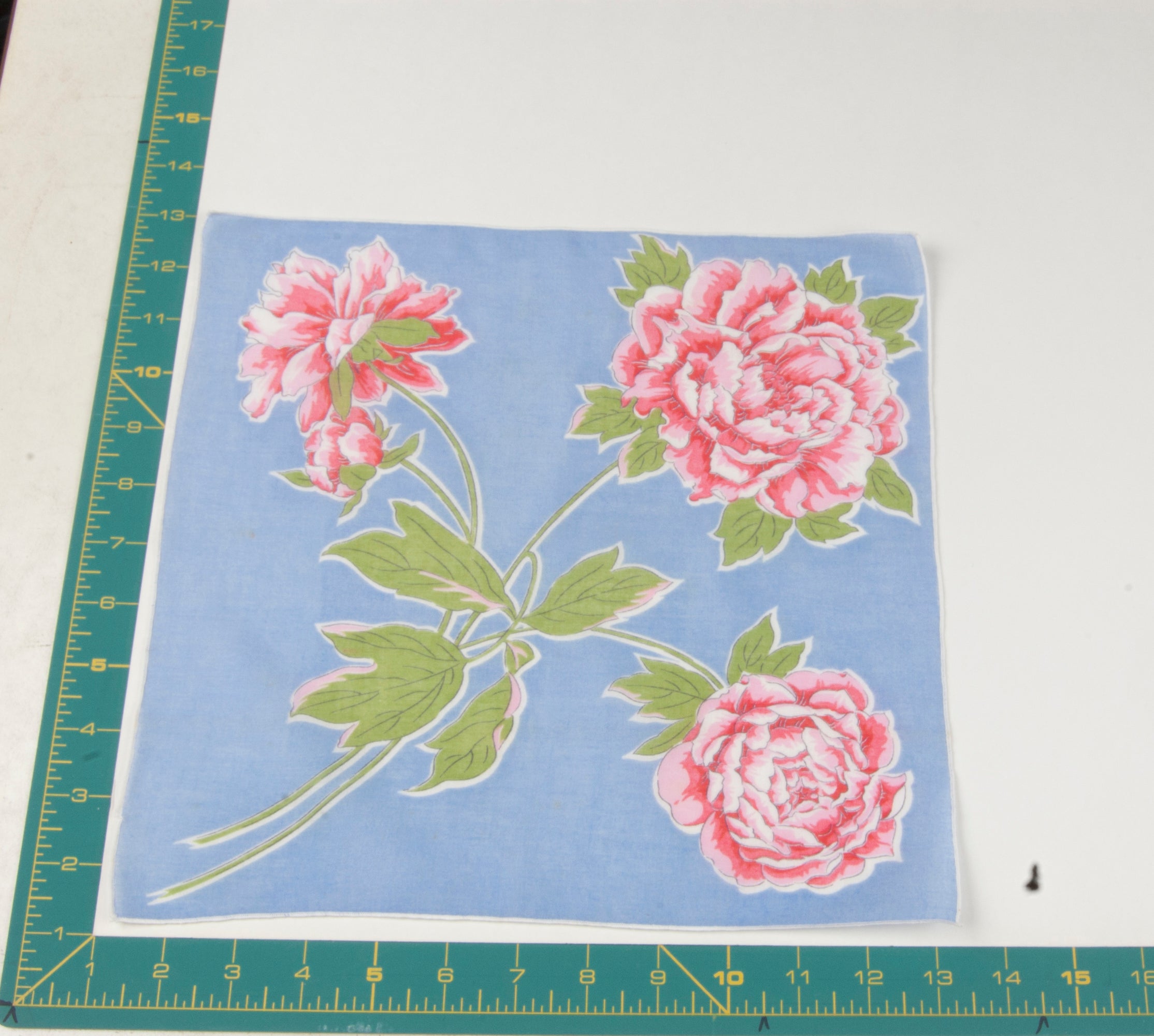 Floral vintage handkerchief - h0672