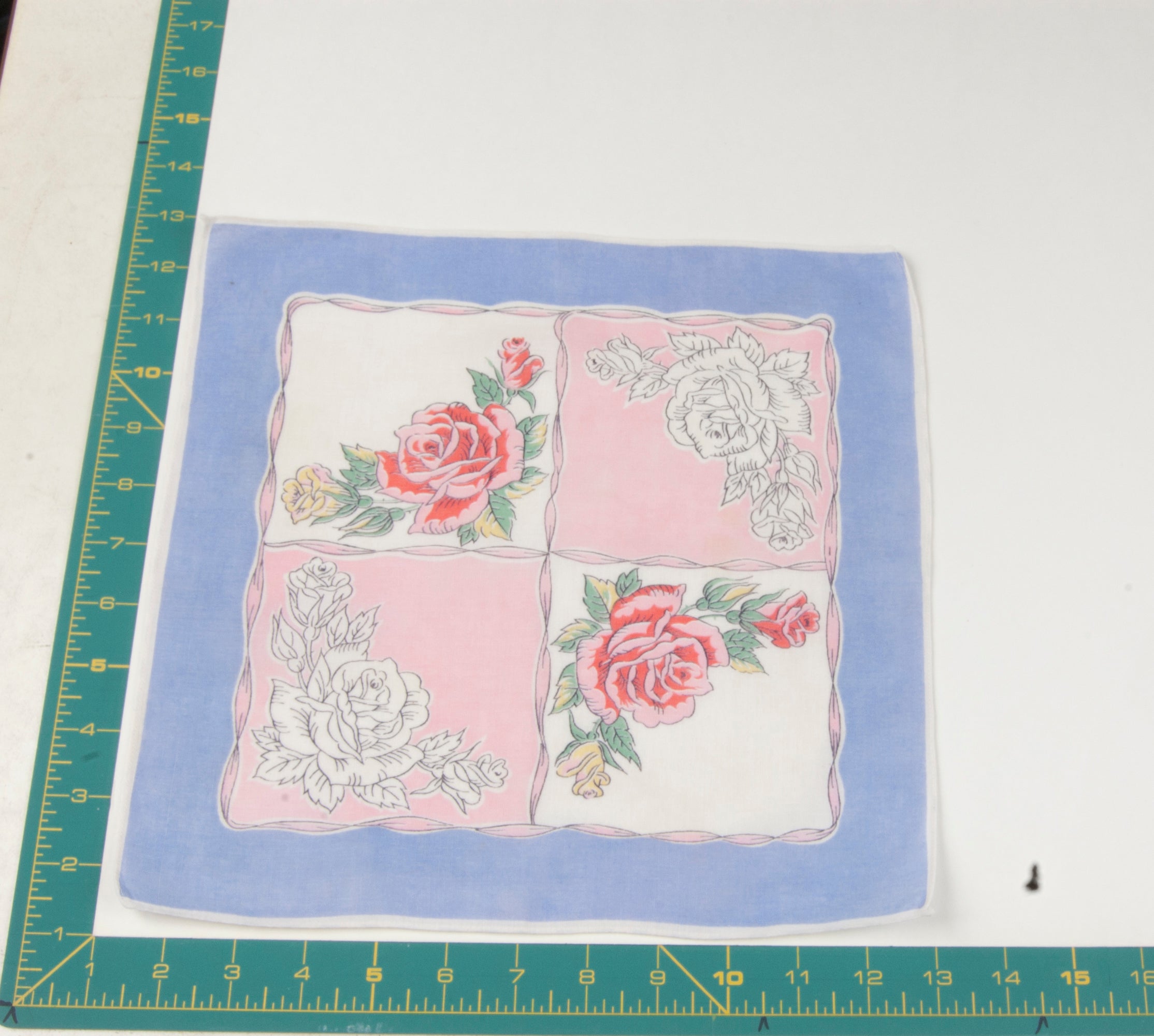 Floral vintage handkerchief - h0685