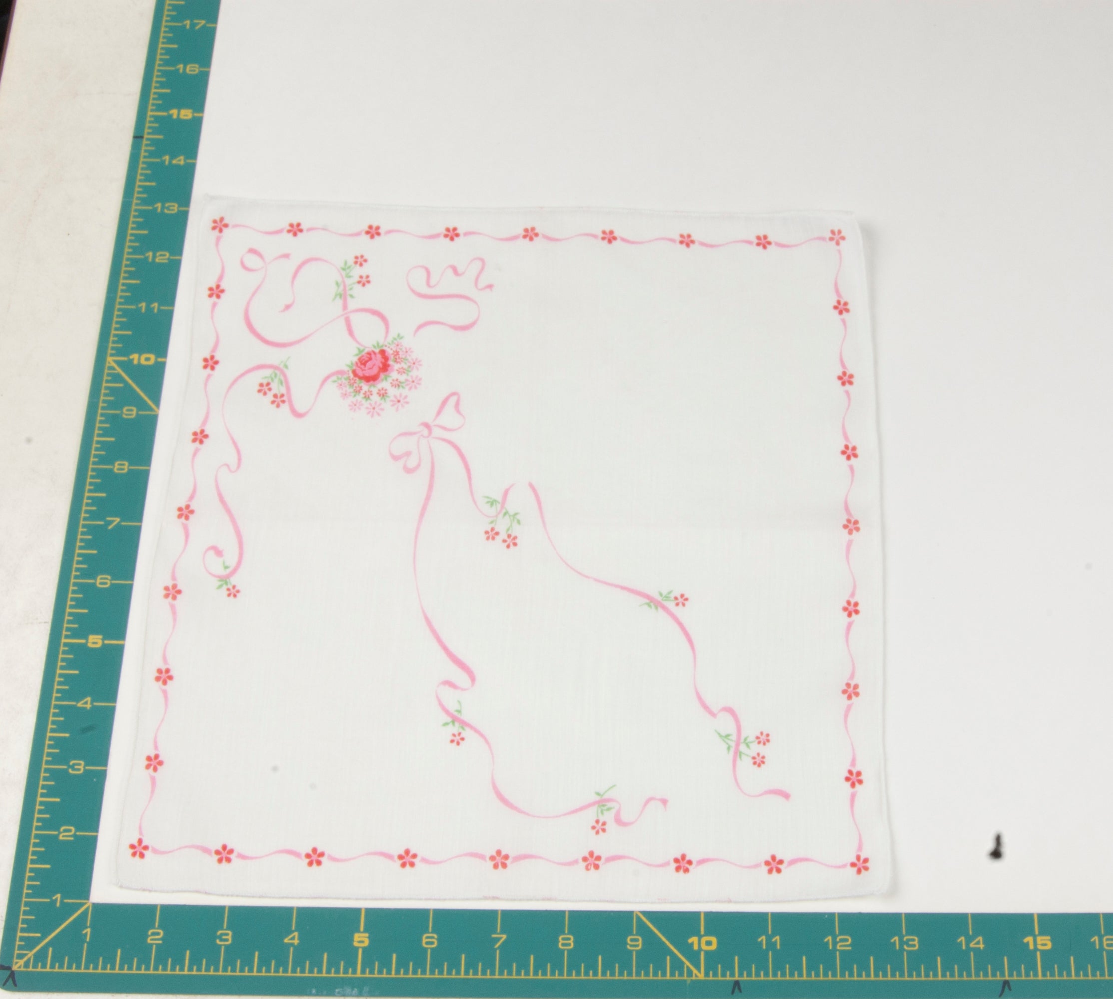 Floral vintage handkerchief - h0690