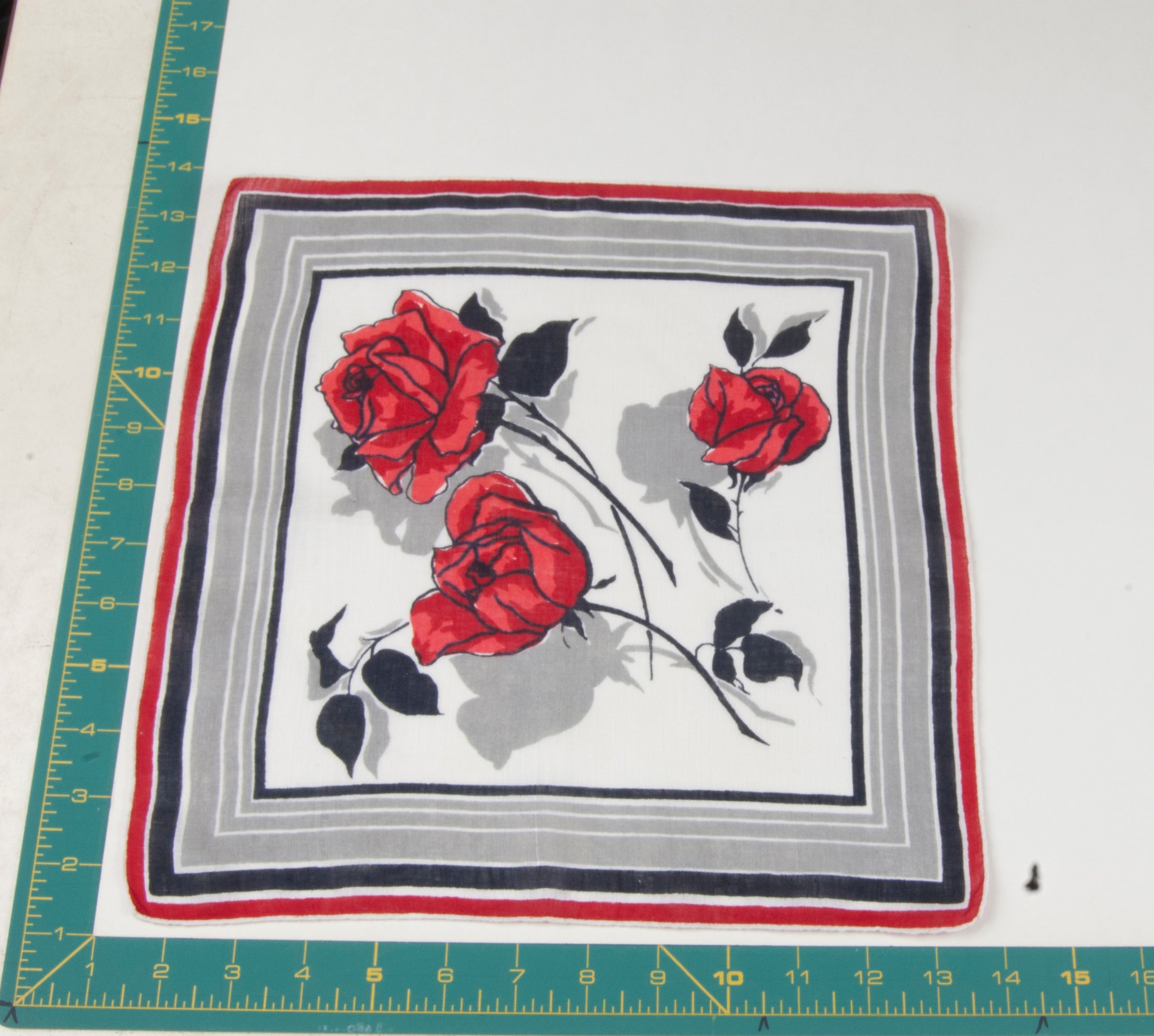 Floral vintage handkerchief - h0692