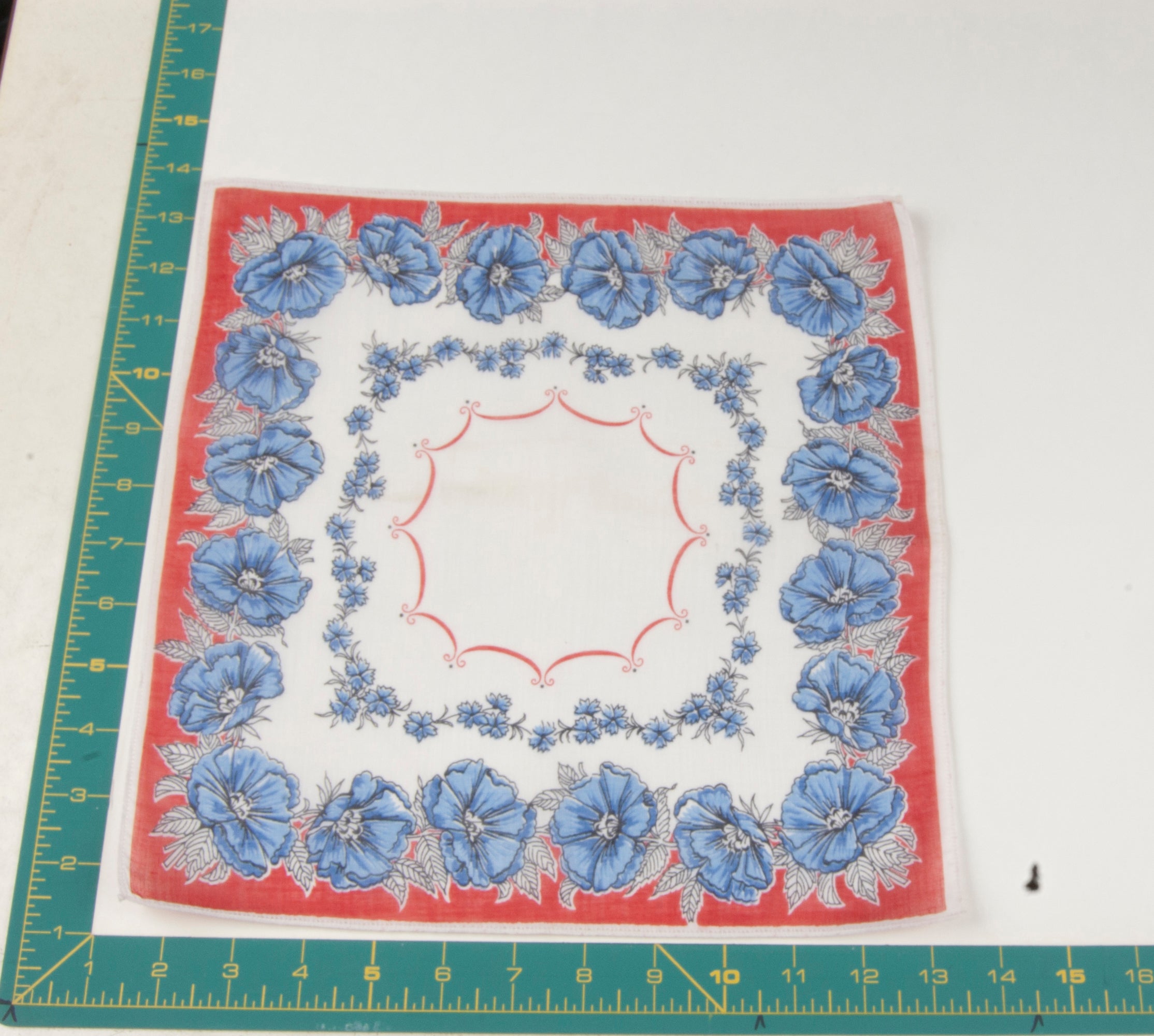 Floral vintage handkerchief - h0702