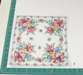 Floral vintage handkerchief - h0704