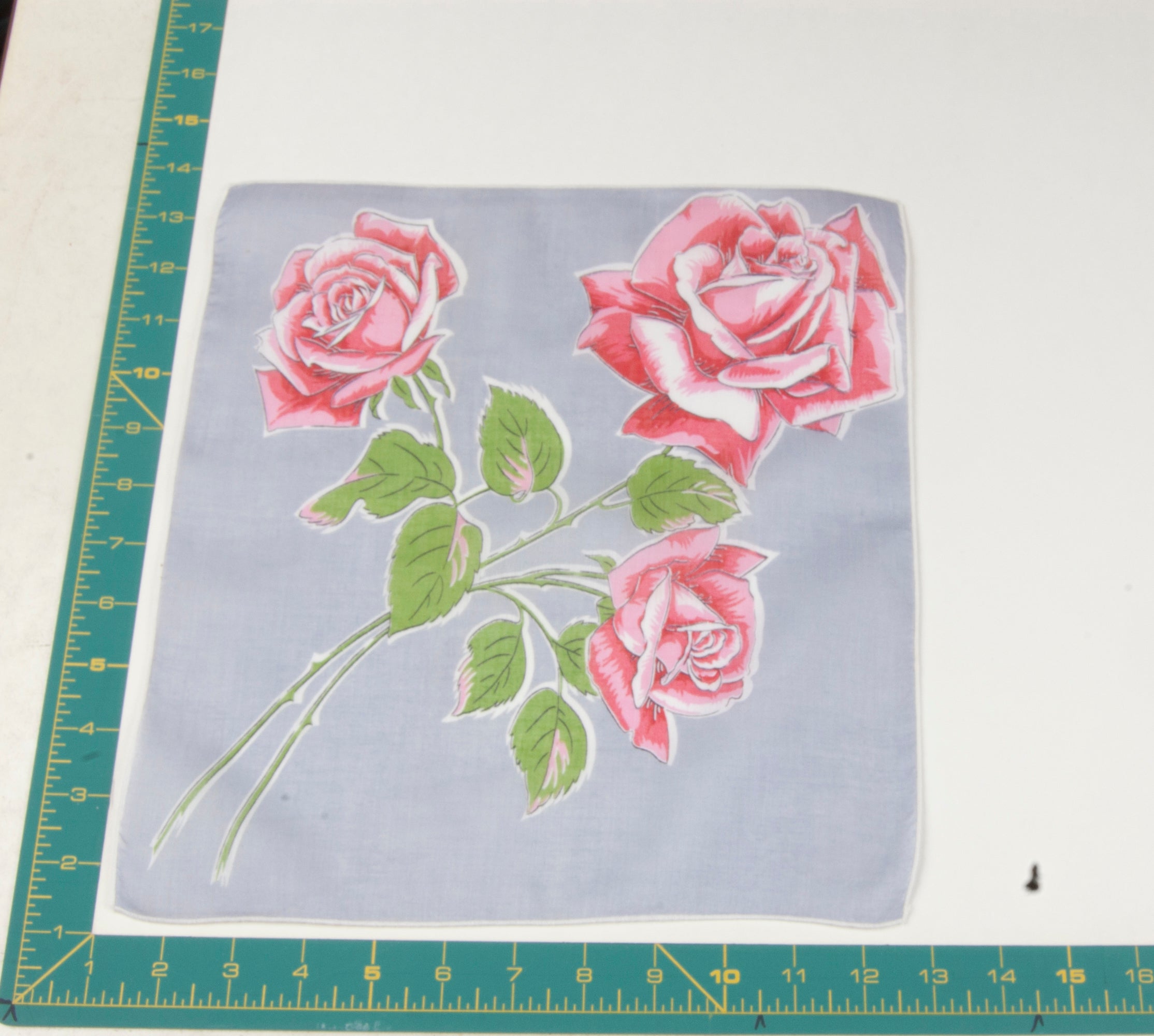 Floral vintage handkerchief - h0724