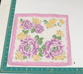 Floral vintage handkerchief - h0727