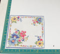 Floral vintage handkerchief - h0732
