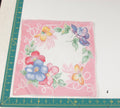 Floral vintage handkerchief - h0738