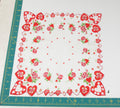 Heart/Valentines vintage handkerchief - h0008