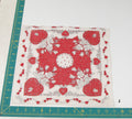Heart/Valentines vintage handkerchief - h0025