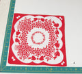 Heart/Valentines vintage handkerchief - h0029