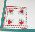 Heart/Valentines vintage handkerchief - h0030