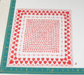 Heart/Valentines vintage handkerchief - h0039