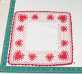 Heart/Valentines vintage handkerchief - h0041