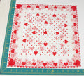 Heart/Valentines vintage handkerchief - h0042