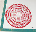 Heart/Valentines vintage handkerchief - h0046