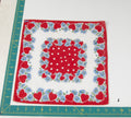 Heart/Valentines vintage handkerchief - h0049
