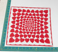 Heart/Valentines vintage handkerchief - h0057
