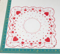 Heart/Valentines vintage handkerchief - h0058