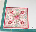 Heart/Valentines vintage handkerchief - h0063