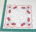Heart/Valentines vintage handkerchief - h0071