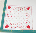 Heart/Valentines vintage handkerchief - h0080