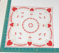 Heart/Valentines vintage handkerchief - h0096
