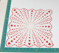 Heart/Valentines vintage handkerchief - h0100
