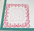 Heart/Valentines vintage handkerchief - h0105