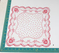 Heart/Valentines vintage handkerchief - h0108