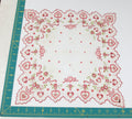 Heart/Valentines vintage handkerchief - h0112