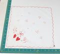 Heart/Valentines vintage handkerchief - h0113
