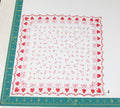 Heart/Valentines vintage handkerchief - h0115