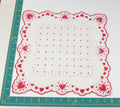Heart/Valentines vintage handkerchief - h0117