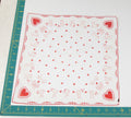 Heart/Valentines vintage handkerchief - h0118