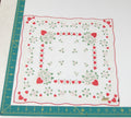 Heart/Valentines vintage handkerchief - h0121