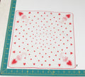 Heart/Valentines vintage handkerchief - h0123