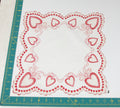 Heart/Valentines vintage handkerchief - h0128