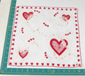 Heart/Valentines vintage handkerchief - h0129