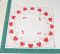 Heart/Valentines vintage handkerchief - h0132