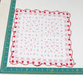 Heart/Valentines vintage handkerchief - h0136