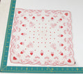 Heart/Valentines vintage handkerchief - h0138