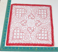 Heart/Valentines vintage handkerchief - h0143